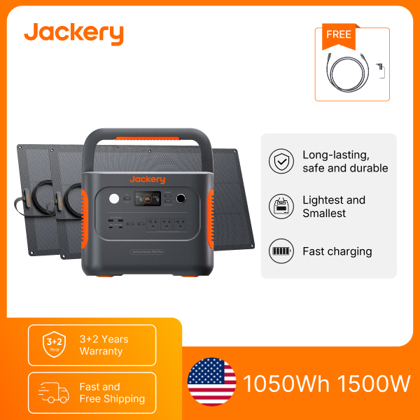 Solar Emergency Charger - Estação de Energia Portátil Jackery E1000AC