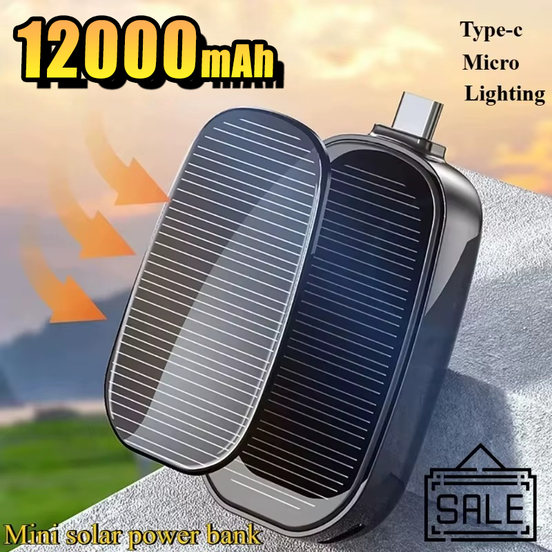 Solar Emergency Charger - Mini carregador portátil solar de emergência,