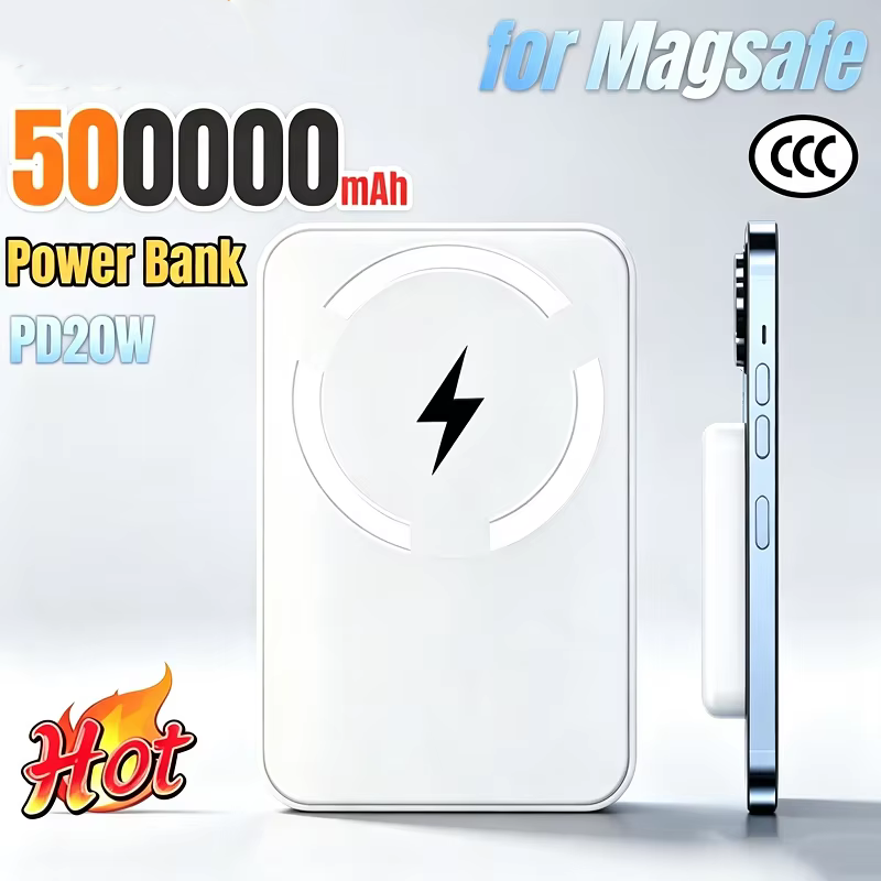 Solar Emergency Charger - Bateria Externa Portátil Magnética Sem Fio