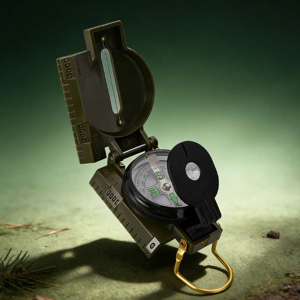Bússola profissional à prova d - Compass Lensatic avaliação e preço