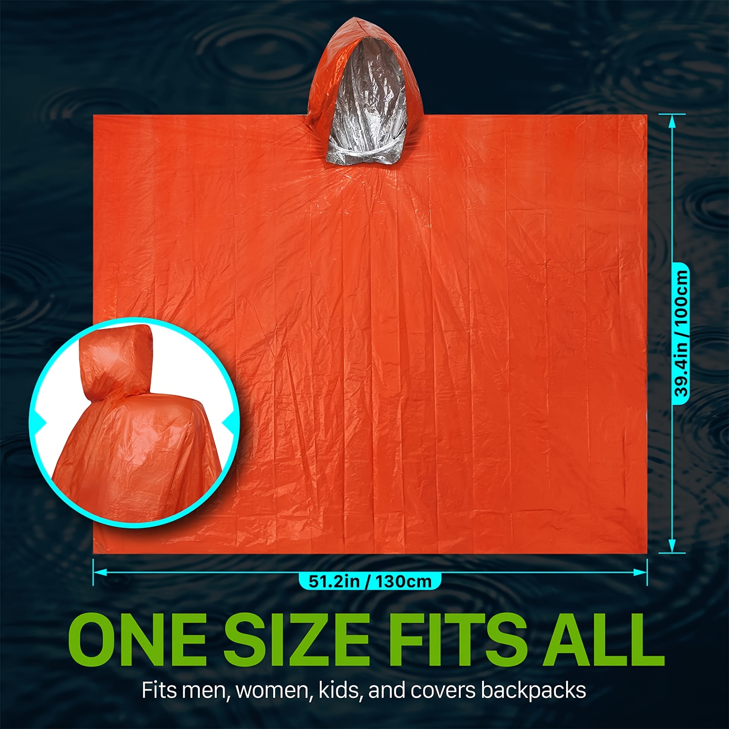 Kit de Sobrevivência de Emergê - Emergency Poncho Rain avaliação e preço
