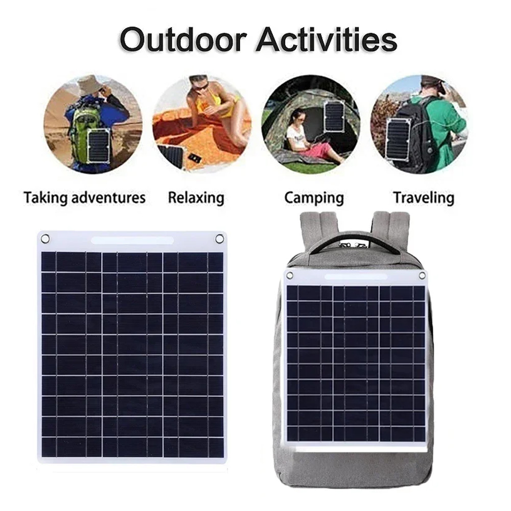 100w painel solar à prova dwat - Solar Emergency Charger avaliação e preço